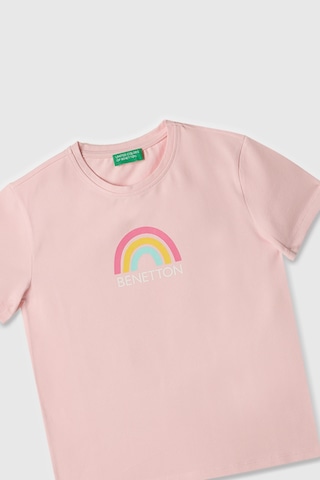 United Colors Of Benetton Benetton Kiz Cocuk Tisort Pembe