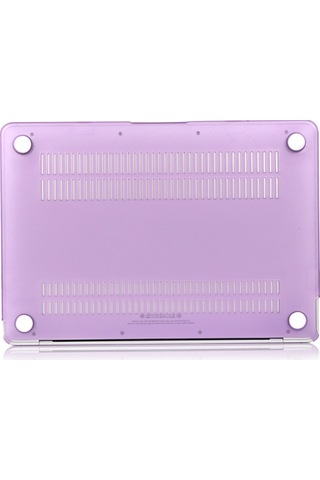 Ally Macbook Air 13 A1932 2018 A2179 2020 Kristal Kapak Koruma Kılıf Mor