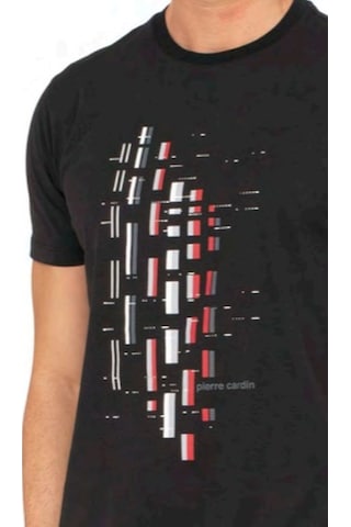Pierre Cardin 6129 Erkek Kısa Kollu Bisiklet Yaka Pijama Takımı-siyah