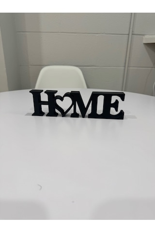 Home Yazılı Dekoratif Biblo Ve Masaüstü Ev Ofis Süs Eşyası Siyah