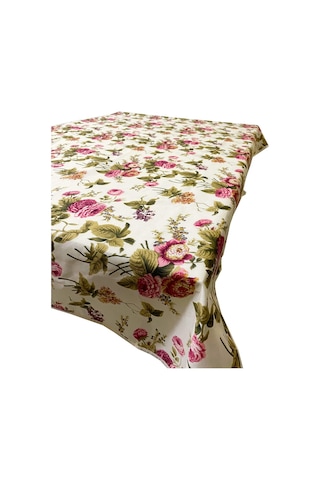 Masa Örtüsü Takımı 120X190 Cm (İngiliz Gülü)Yıkanabilir Vip Masa (524834418)