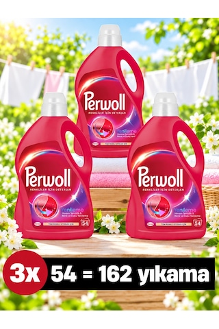 3 Adet Perwoll Sıvı Bakım Deterjanı Renkliler 54 Yıkama 2970 Ml Diğer