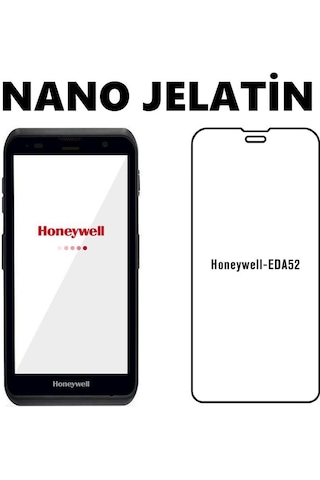 Honeywell Eda52 İle Uyumlu 1 Adet Ön Body Şeffaf Ultra Ekran Koruyucu Nano Jelatin