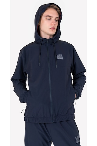 Lescon Lacivert Erkek Fermuarlı Kapüşonlu Sweatshirt 23n-1139
