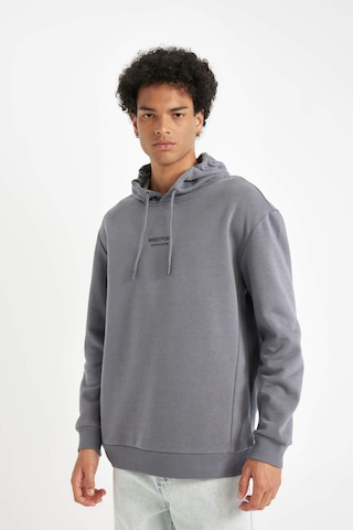 DeFacto %100 Pamuk Relax Fit Kapüşonlu Baskılı Sweatshirt Y9652AZ24AUGR439