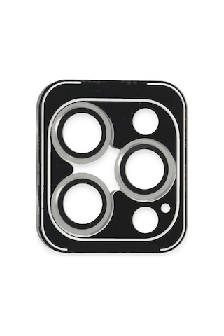 Joko Apple Uyumlu iPhone 16 Pro Max Pvd Metal Kamera Lens - Gümüş