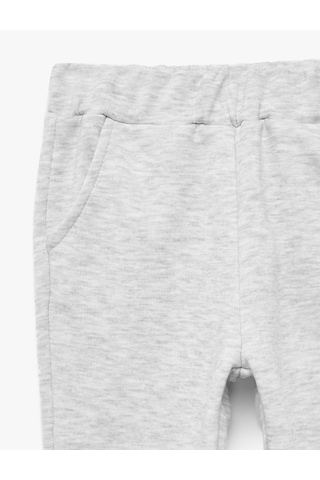 Koton Beli Lastikli Cep Detaylı Basic Eşofman Altı Gri Melanj 7wmb40037tk