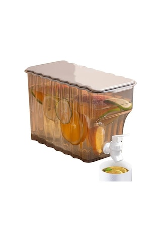 Novahub Yeşil Buzdolabı İçin Geniş Kapaklı Meyve Suyu Su Kabı, Soğuk Su Isıtıcısı Ve İçecek Dispenseri