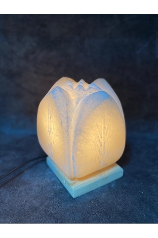 Çankırı Beyaz Lale Model Tuz Lamba