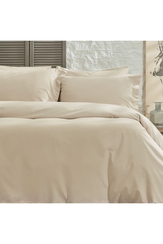 Yataş Bedding Plain Battal Boy Ranforce Nevresim Takımı - Bej