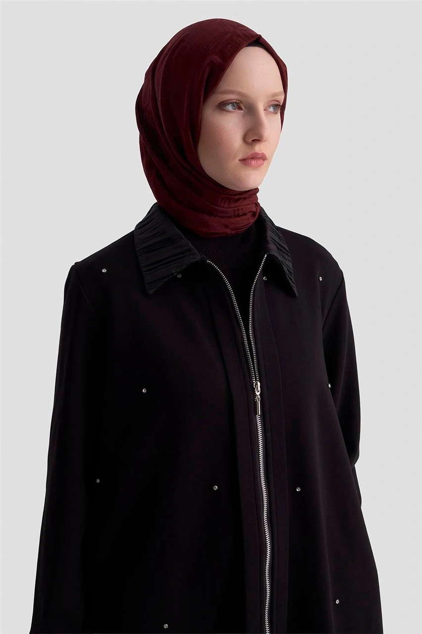 Armine Taşlı Örme Kap 25kd4030 Siyah Siyah