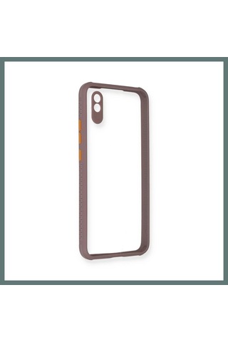 Ventra Redmi 9a Kılıf Miami Şeffaf Silikon - Açık Mor Ventra