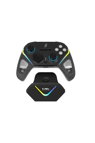 Tactical Combat 2.4 Ghz/bt Çift Kablosuz Mod - Rgb Şarj Standı - 18 Tuşlu Gamepad