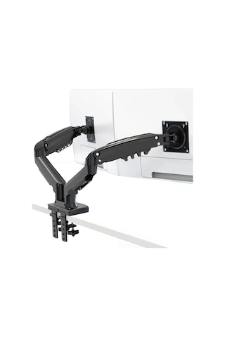 Vontech Mnt02 F160 17''-27'' Amortisörlü Çift Kol Lcd - Led Monitör Tutucu Askı Aparatı