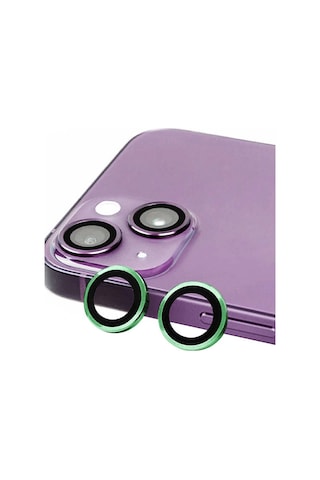 Cosmotex Newface Apple iPhone Uyumlu 15 Plus Raze Metal Kamera Lens - Yeşil