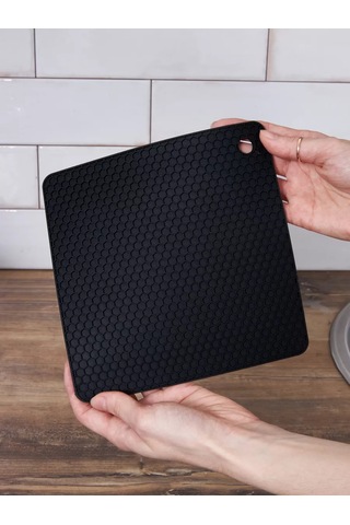 Happy Nest Silikon Mutfak Eldivenleri 2'li Set 196367620 Siyah