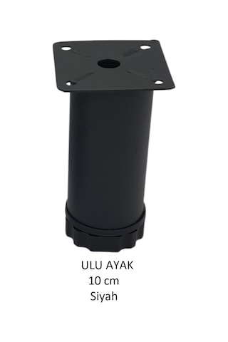 Ulu Ayak 10cm Vidalar Dahil Siyah Siyah