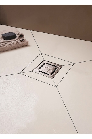 Evimetal - 15X15 Cm Yer Süzgeci - Yalıtım Etekli - Yan. 50 Mm Çık
