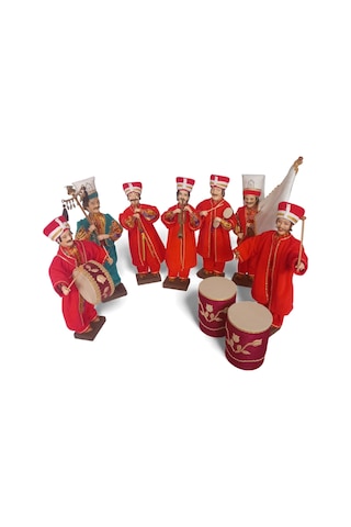Mehter Takımı 7 Adet Kitre Bebek Mehter Bando Set 7 Adet