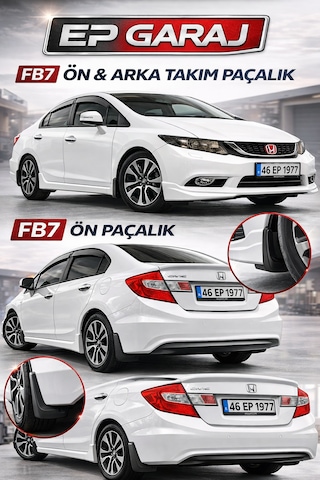 Honda Civic 2012-2016 Model Fb7 Ön Arka Paçalık Takımı