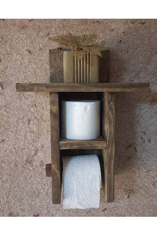 Umuthome Desing Ahşap Tuvalet Kağıtlığı.