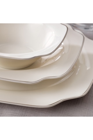 Schafer Royalty 24 Parça Yemek Takımı-platin