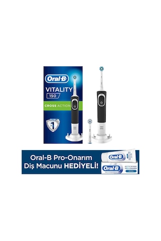 Oral-B D150 Şarjlı Diş Fırçası + Yedek Başlık + Pro Onarım Diş Macunu 50 ML