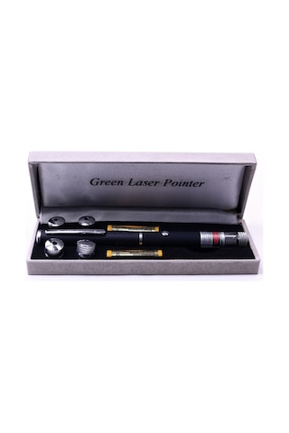 Büro Ev Ofis Kamp Keyfi İçin Kırmızı Işıklı Lazer Tip Pointer Gri