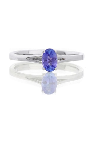 Oval Tanzanite Tektaş Yüzük