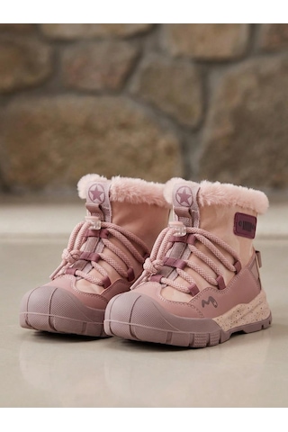 Marco Kids Cherokee Çocuk Tüylu Fermuarlı Outdoor Bot Pembe
