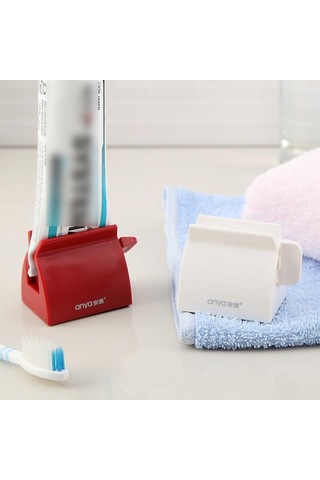 Beyaz Banyo Aksesuarları Seti Haddeleme Diş Macunu Sıkacağı Tüp Diş Macunu Diş Macunu Sıkacağı Dağıtıcı Yaratıcı Diş Macunu Tutucu Beyaz