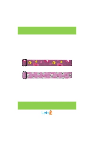Desenli Zilli Ayarlanabilir Kedi Tasması