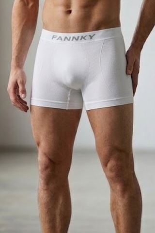 Fit Women Erkek Trend Nefes Alan Relaxed Beyaz Boxer