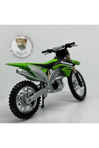 Kawasaki Kx 450f 1:18 Diecast Model Motosiklet Lisanslı Metal Maket Oyuncak