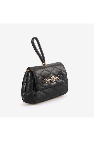 Guess Kadın Vegan Frances Mini Postacı & Çapraz Çanta Hwqg2241780 Siyah