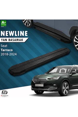 S-dizayn Seat Tarraco Newline Siyah Yan Basamak 193 Cm 2018-2024 A+ Kalite