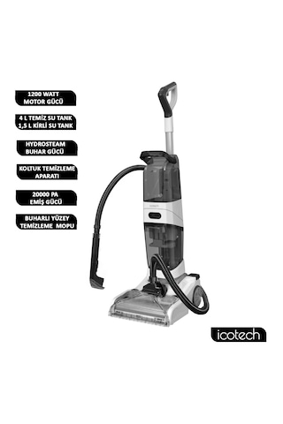 Icotech Sc60 Max Pro Buhar Fonksiyonlu Dikey Halı Yıkama Koltuk Yıkama