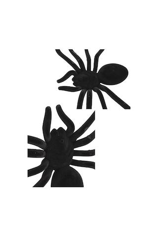 Halloween Örümcek 16cm Flok Kumaş Ast6764 Genel