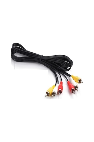 Alfais 5006 3Rca To 3 Rca Ses Görüntü Tos Scart Kablosu