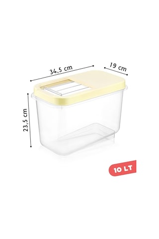 Nandy Home 2'li Set 10 Lt Kolay Kayar Kapaklı Etiketli Multibox Patates & Soğan Saklama Kabı Çok Renkli