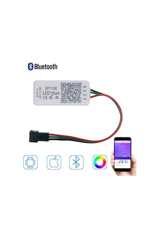 SP110E Bluetooth Adreslenebilir Şerit Led Kontrolcüsü 490036740