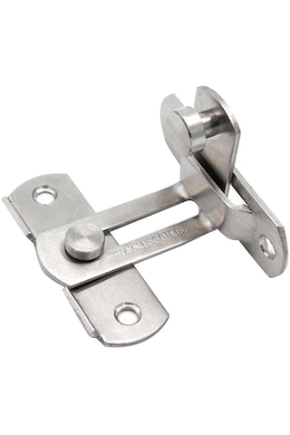 Homyl Ahır Sürgülü Kapı Mandalı Kilidi Amerikan Gümüş