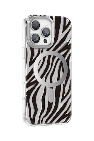 İphone 16 Pro Max Uyumlu Kılıf M-safe Şarj Özellikli Zore Paris Veyro Tpu Kapak Siyah