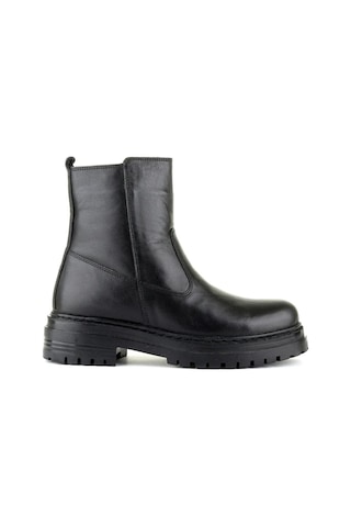 M.p. 242-4588 Zn Kadın Siyah Deri Bot Siyah