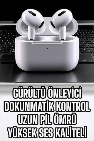 3.nesil Tws Bluetooth Kulaklık Mikrofonlu Anc Özelliği Dokunmatik Kontrol Çok Renkli