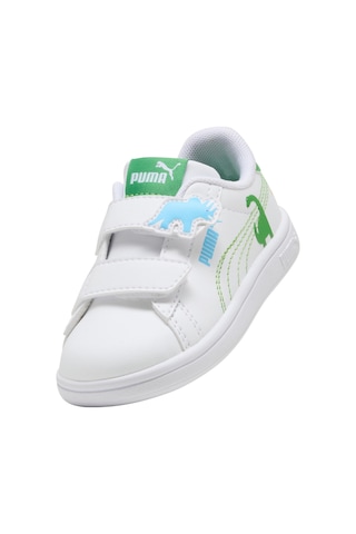 405637-01 Puma Smash 3.0 Dino V Inf Bebek Spor Ayakkabı Beyaz 405637-01 Beyaz - Yeşil