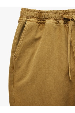 Koton Regular Fit Pamuklu Beli Bağcıklı Jean Pantolon Ada Çayı 7wam40161nd Açık Yeşil