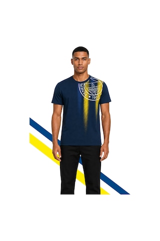 Fenerium Fenerbahçe Erkek Tribün Sarı Lacivert Tramlı T-shirt