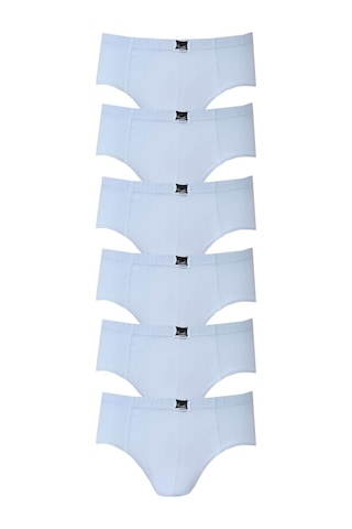 Tutku Iç Giyim Pamuklu Erkek Çocuk Slip Külot Beyaz 6 Lı Paket
