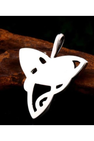 Paslanmaz Çelik Antik Mısır Mitolojik Bastet Kedi Kolye Gümüş